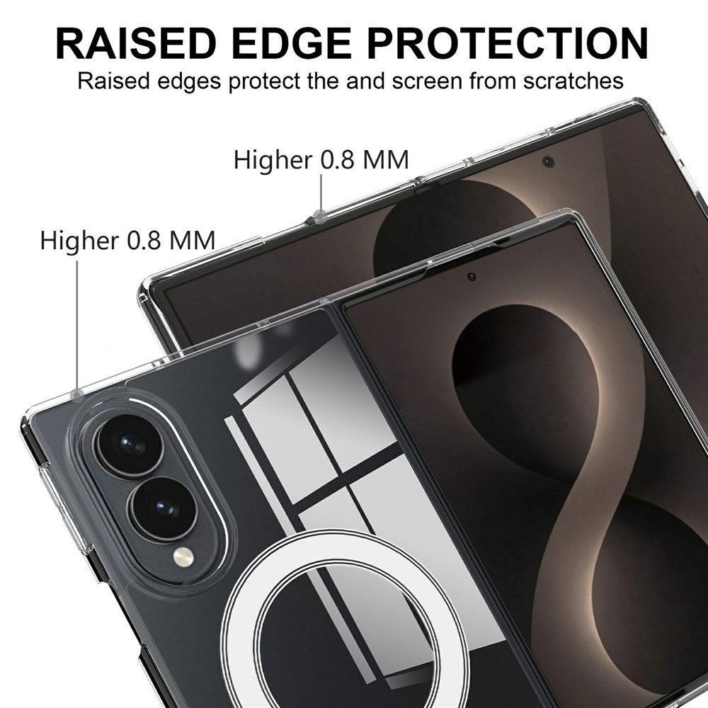 Samsung Galaxy Z Fold8 – Magnetische transparente Handyhülle aus Acryl