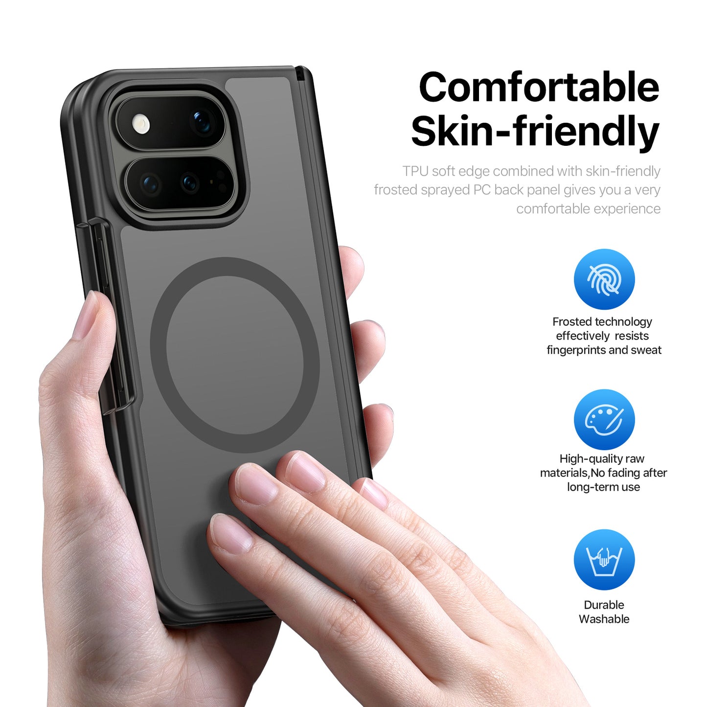 DUX DUCIS for Google Pixel 11 Pro Fold Magnetic Case  Yind Series PC+TPU Phone Cover