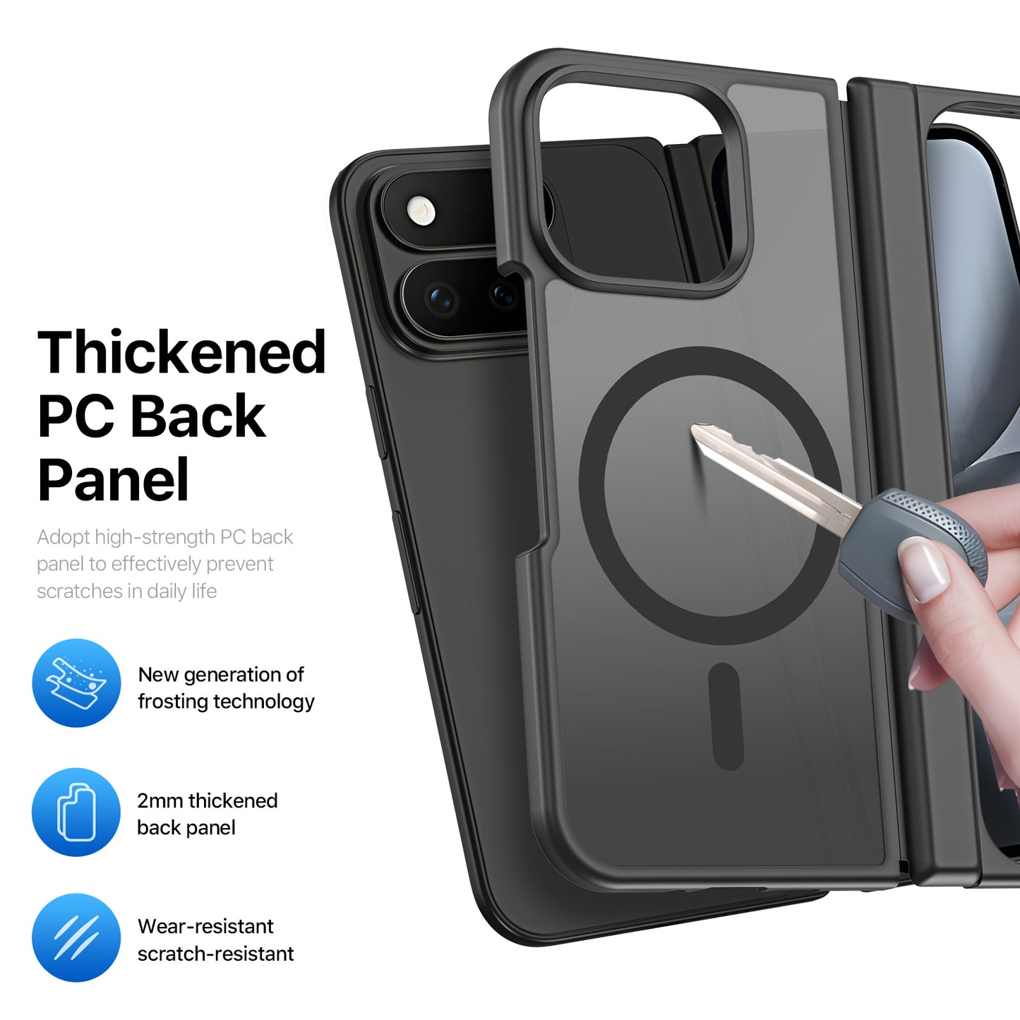 DUX DUCIS for Google Pixel 11 Pro Fold Magnetic Case  Yind Series PC+TPU Phone Cover