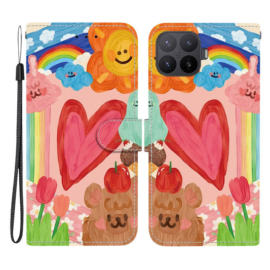 Xiaomi 17T – Wallet-Handyhülle aus PU-Leder und TPU, mit Ständer, mit Handschlaufe, mit Motivdruck