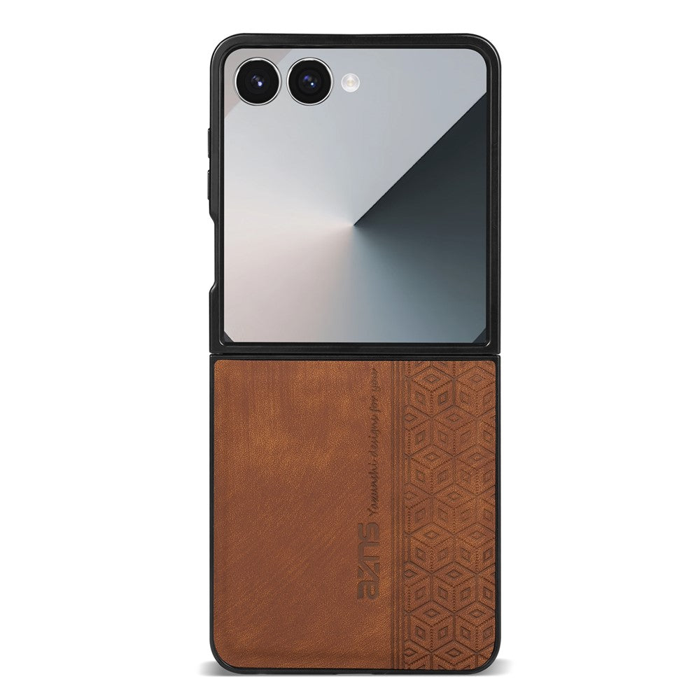 AZNS For Samsung Galaxy Z Flip8 Champion Edition Case PU Leather Covered TPU Phone Protective Cover