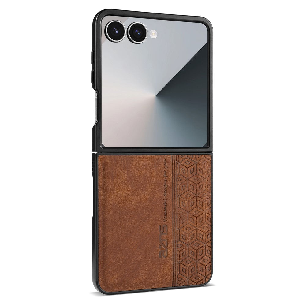 AZNS For Samsung Galaxy Z Flip8 Champion Edition Case PU Leather Covered TPU Phone Protective Cover