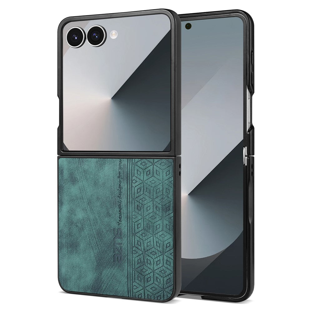 AZNS For Samsung Galaxy Z Flip8 Champion Edition Case PU Leather Covered TPU Phone Protective Cover