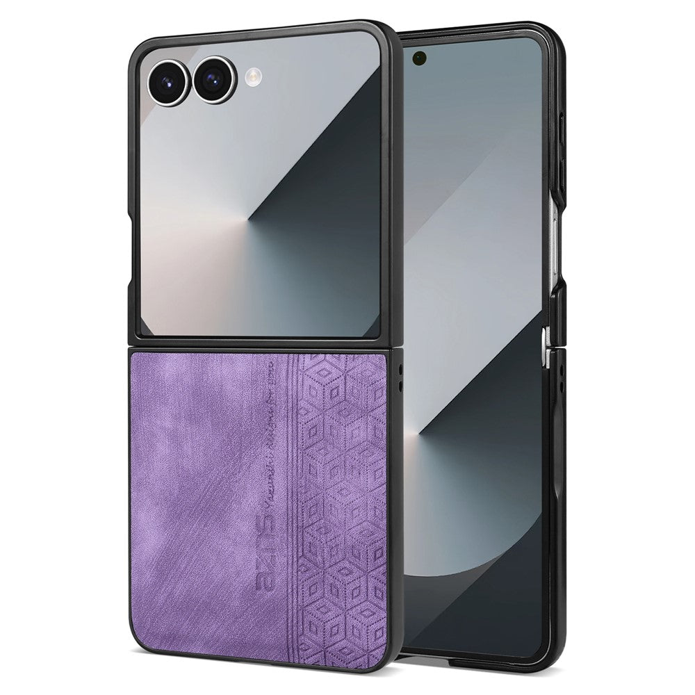 AZNS For Samsung Galaxy Z Flip8 Champion Edition Case PU Leather Covered TPU Phone Protective Cover