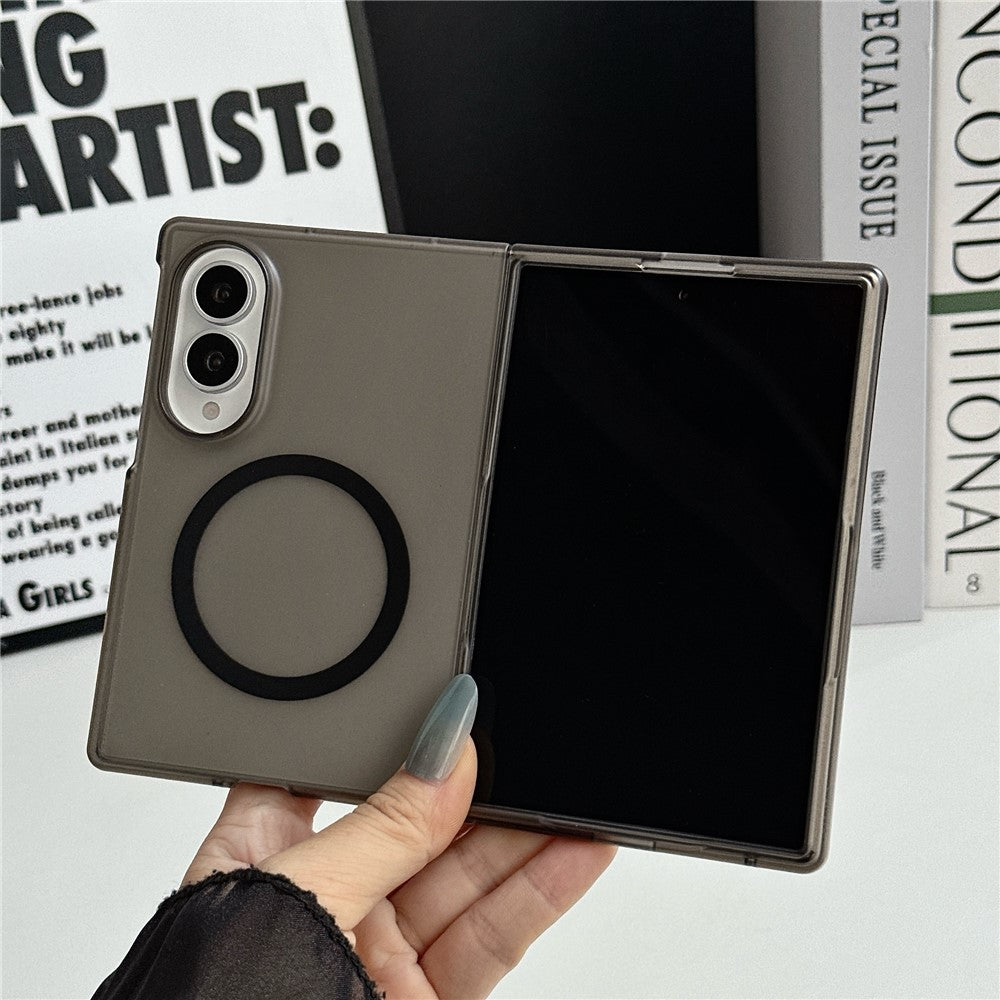 For Samsung Galaxy Z Fold8 Magnetic Case Matte Transparent TPU + PC Shockproof Cover