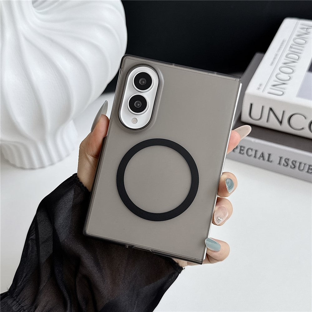 For Samsung Galaxy Z Fold8 Magnetic Case Matte Transparent TPU + PC Shockproof Cover
