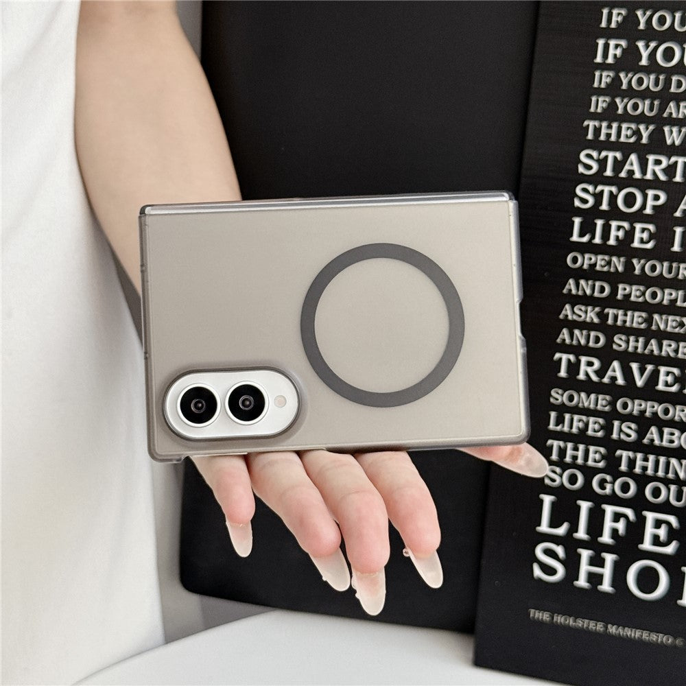 For Samsung Galaxy Z Fold8 Magnetic Case Matte Transparent TPU + PC Shockproof Cover