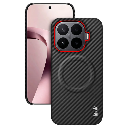Xiaomi 17T Pro – Magnetische Handyhülle aus Kunststoff und PU-Leder, in Carbonfaser-Optik