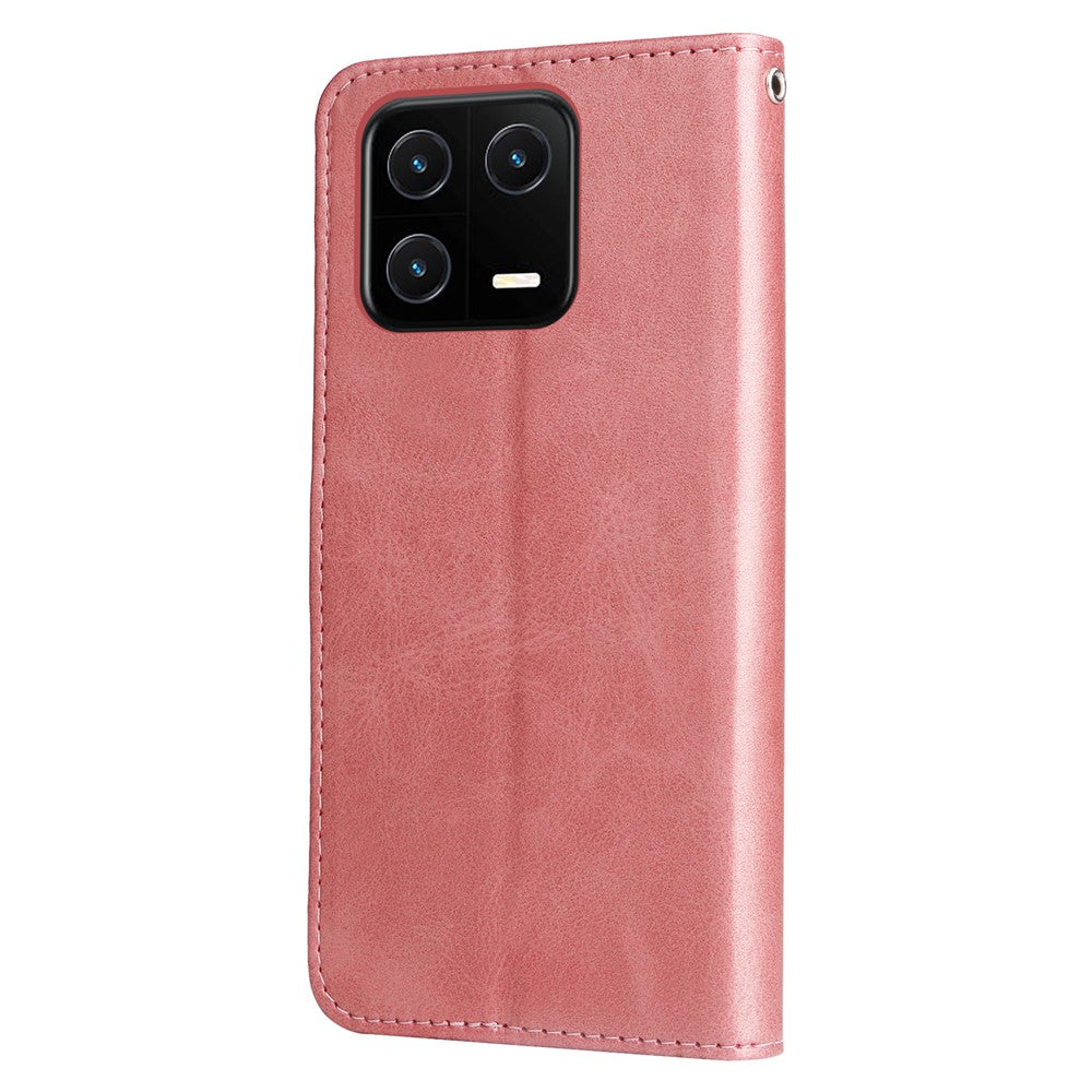 For Xiaomi 13 PU Leather Cases with Zipper Pocket Wallet Phone Cover Stand