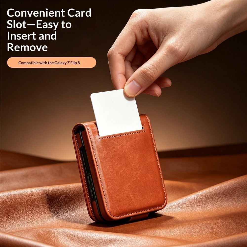 QIALINO for Samsung Galaxy Z Fold8 Ultra Case Oil-Waxed Genuine Cow Leather Flip Card Slot Phone Cover