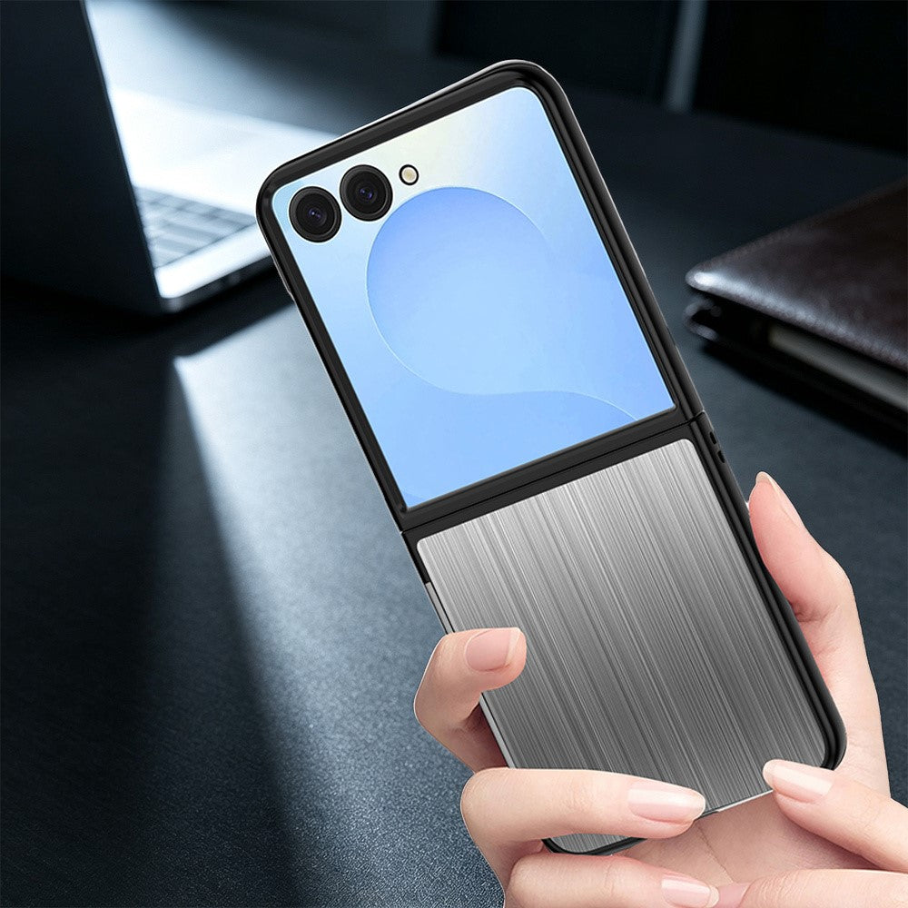For Samsung Galaxy Z Flip8 Case Protective Stainless Steel + PC Phone Cover