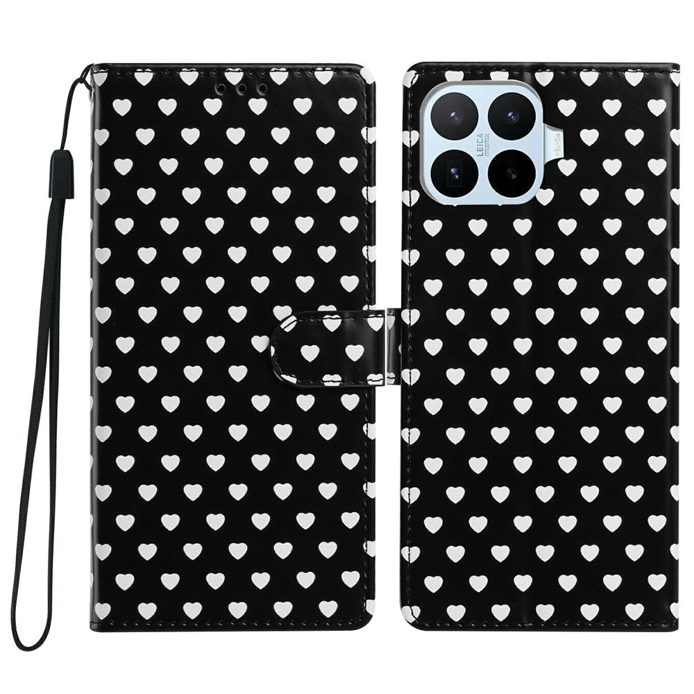 Xiaomi 17T – Wallet-Handyhülle aus PU-Leder und TPU, mit Ständer, mit Handschlaufe, mit Motivdruck