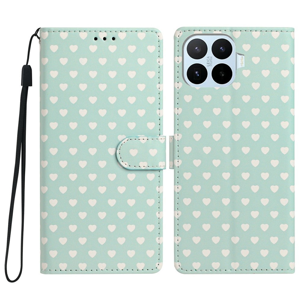 Xiaomi 17T – Wallet-Handyhülle aus PU-Leder und TPU, mit Ständer, mit Handschlaufe, mit Motivdruck