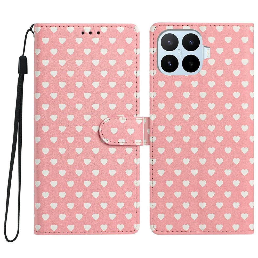 Xiaomi 17T – Wallet-Handyhülle aus PU-Leder und TPU, mit Ständer, mit Handschlaufe, mit Motivdruck