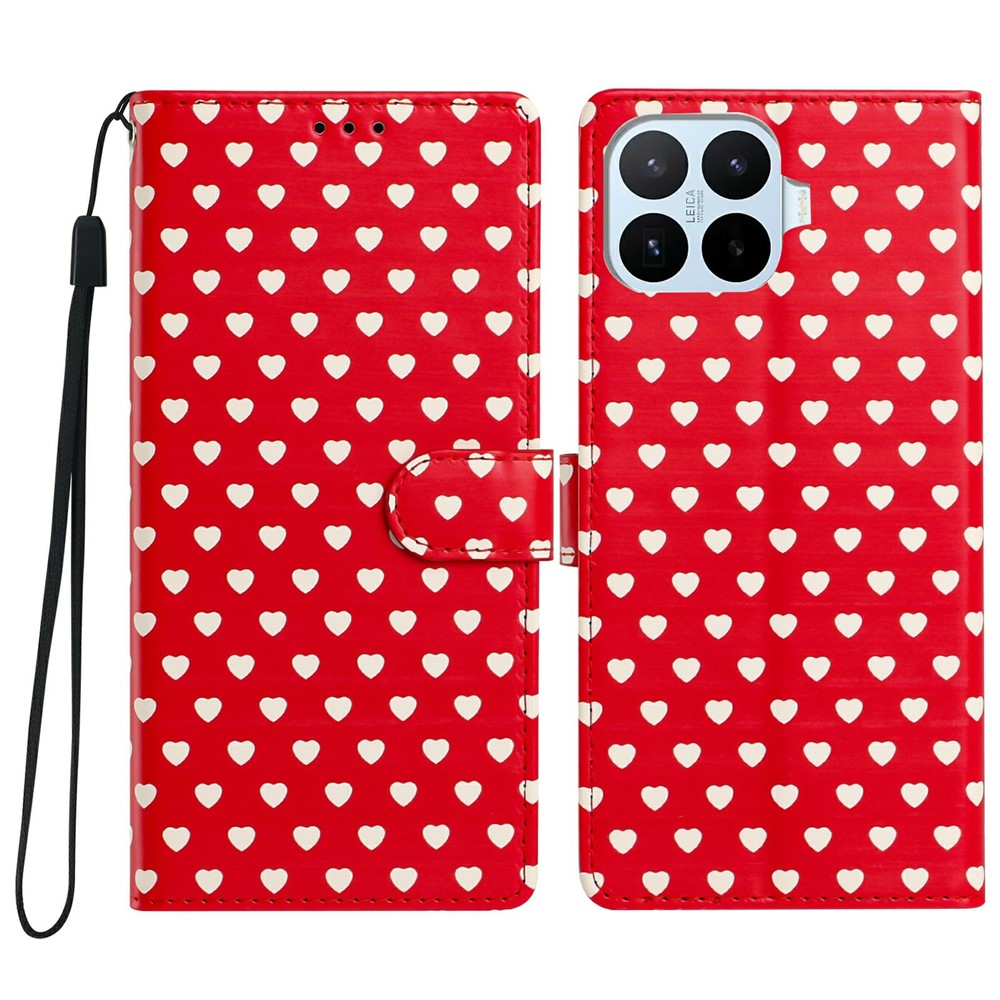 Xiaomi 17T Pro – Wallet-Handyhülle aus PU-Leder und TPU, mit Ständer, mit Handschlaufe, mit Motivdruck