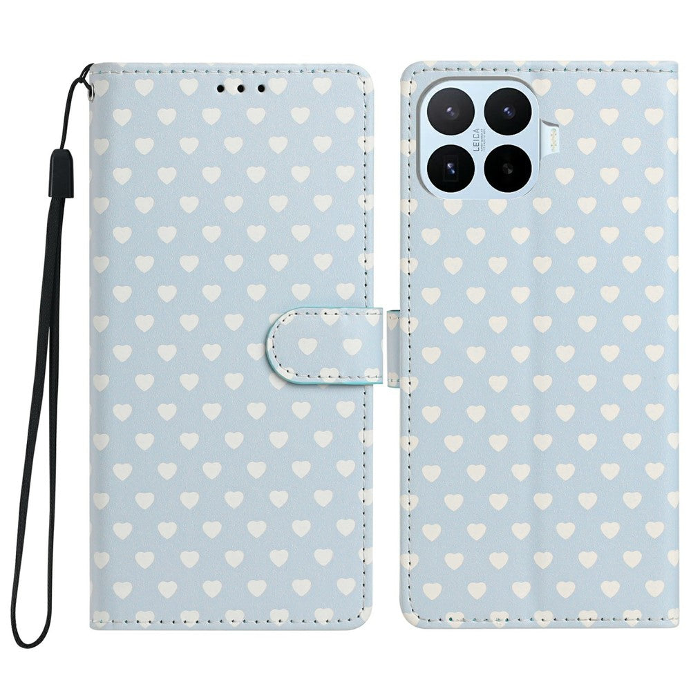 Xiaomi 17T Pro – Wallet-Handyhülle aus PU-Leder und TPU, mit Ständer, mit Handschlaufe, mit Motivdruck