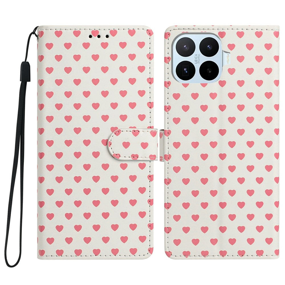 Xiaomi 17T Pro – Wallet-Handyhülle aus PU-Leder und TPU, mit Ständer, mit Handschlaufe, mit Motivdruck