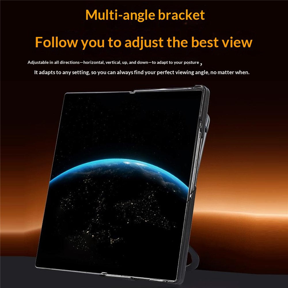 For Samsung Galaxy Z Fold8 Ultra Case Magnetic Rotating Kickstand Clear PC Phone Cover