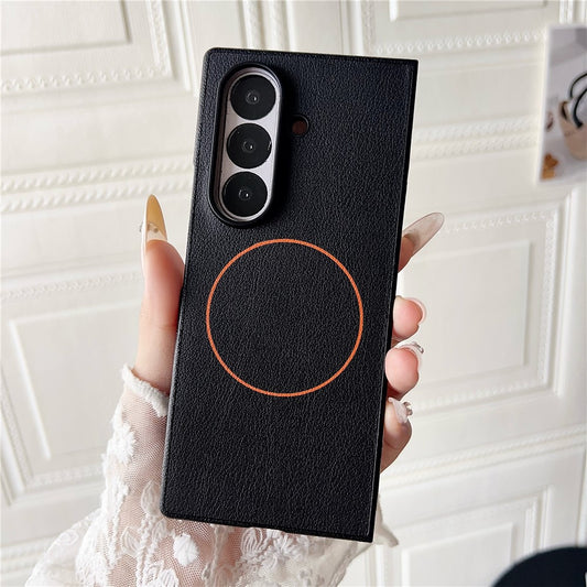 Galaxy Z Fold8 Ultra – Magnetische Handyhülle aus PC und PU-Leder