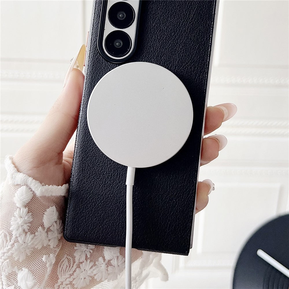For Samsung Galaxy Z Fold8 Ultra Magnetic Case Leather + PC Phone Cover