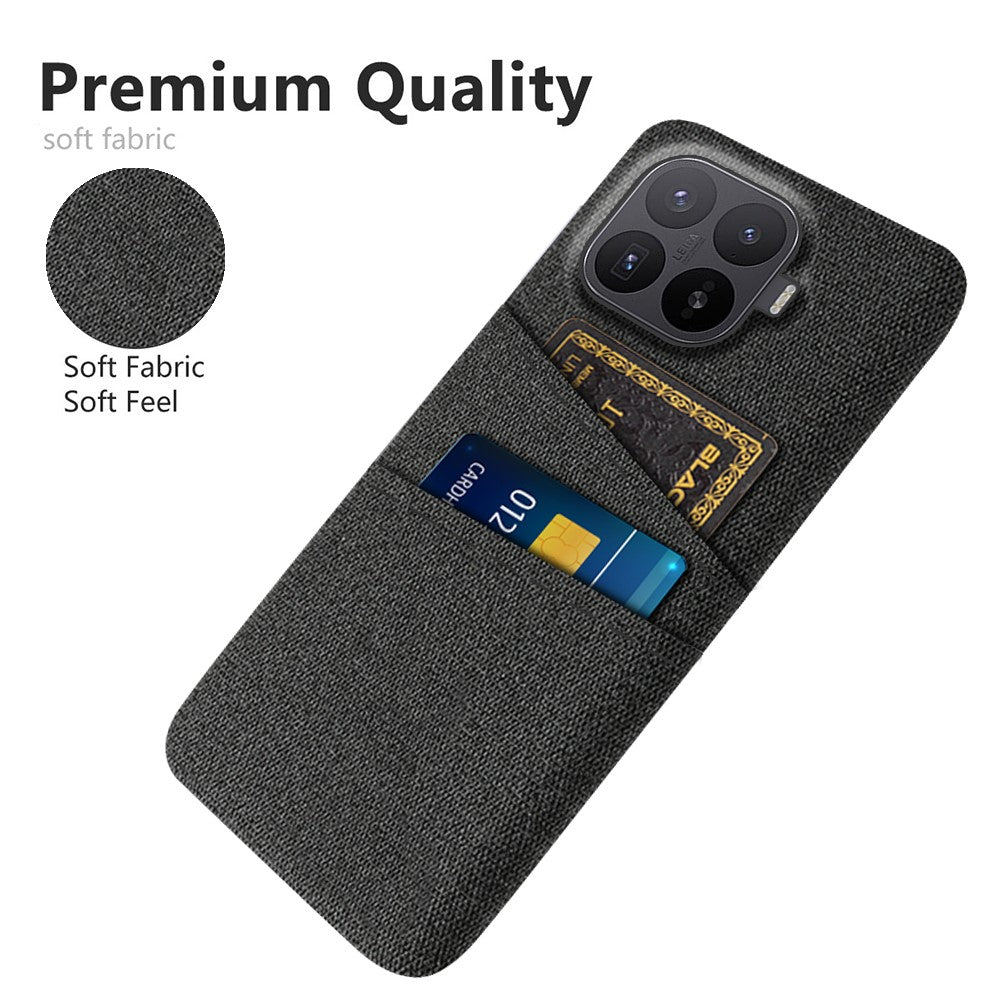 Xiaomi 17T Pro – Handyhülle aus Cloth und Kunststoff, mit Kartenfach