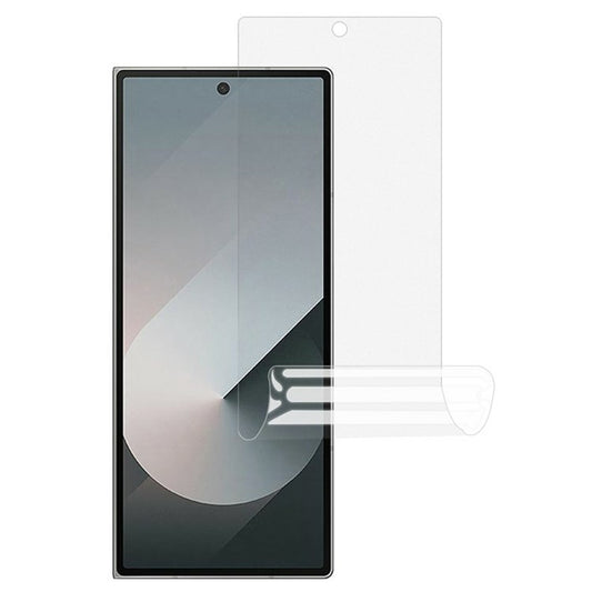 Galaxy Z Flip7 5G – Magnetische transparente Handyhülle aus PC, PET, gehärtetem Glas und TPU, mit Displayschutz, mit Soft-Touch-Oberfläche