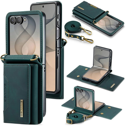 Galaxy Z Flip8 – Handyhülle aus Kunststoff und PU-Leder, mit Ständer, mit Kartenfach