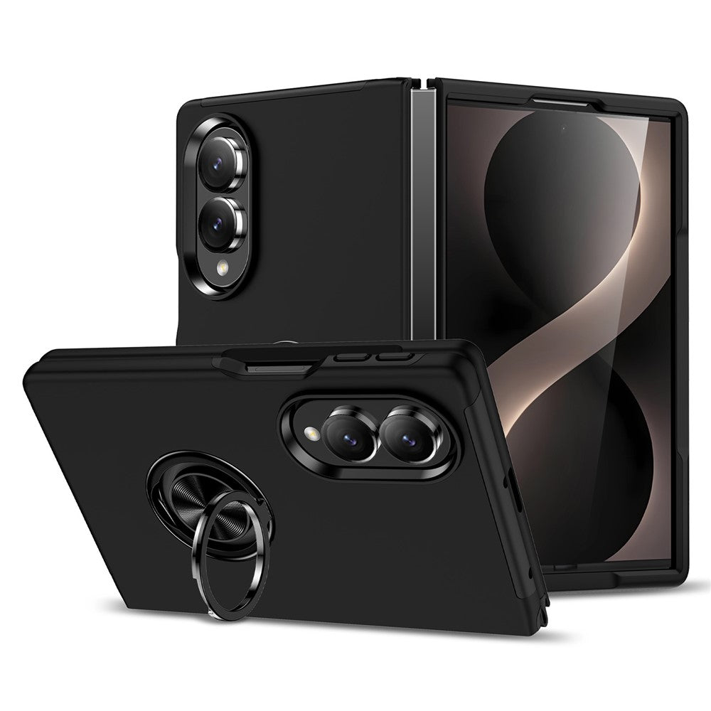 For Samsung Galaxy Z Fold8 Case PC + TPU Phone Cover with Rotatable Ring Holder