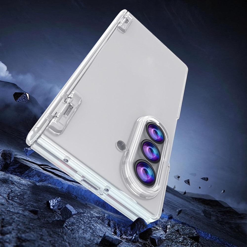 For Samsung Galaxy Z Fold8 Ultra Case Hinge Protection PC + TPU Phone Cover Built-in Tempered Glass Film