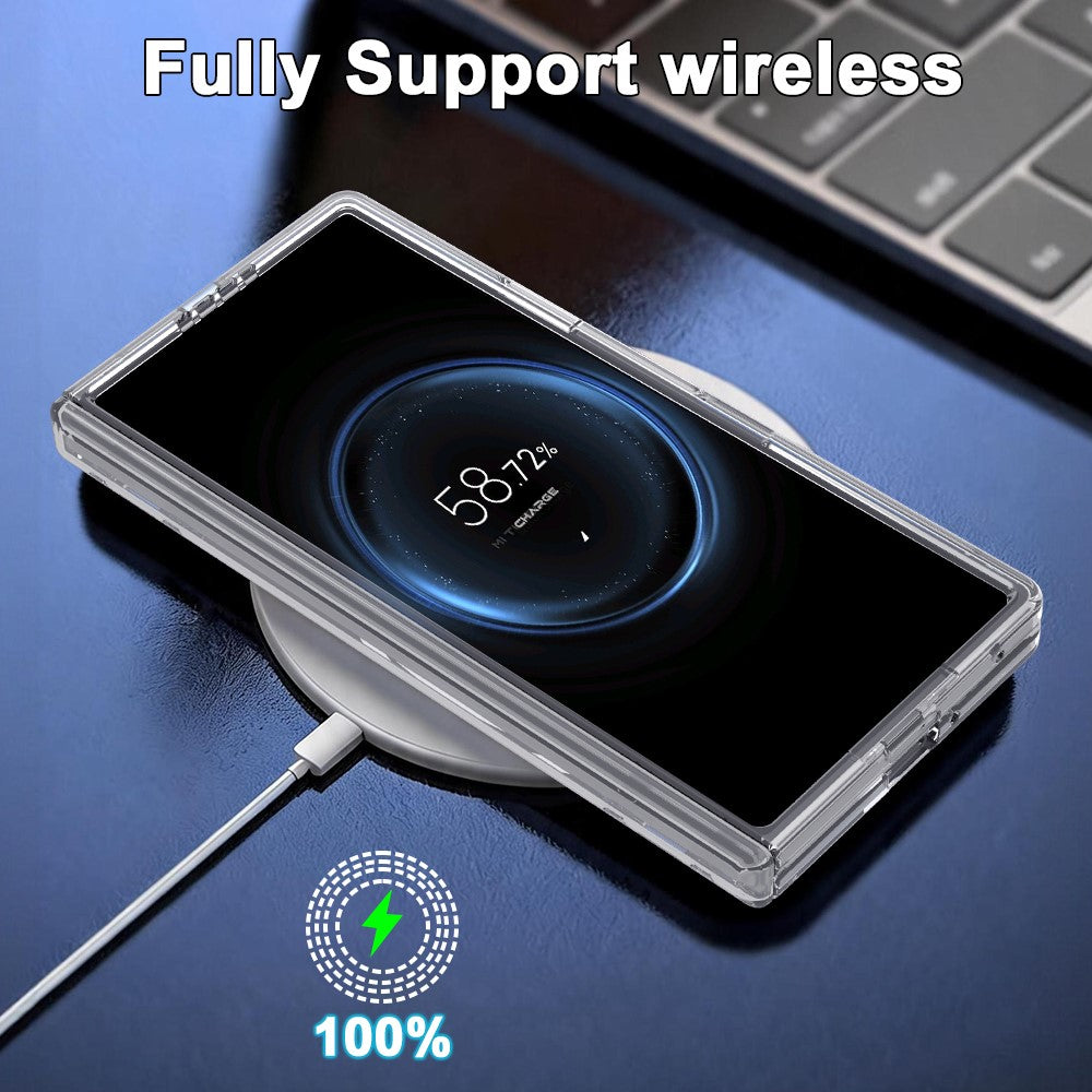 For Samsung Galaxy Z Fold8 Ultra Case Hinge Protection PC + TPU Phone Cover Built-in Tempered Glass Film