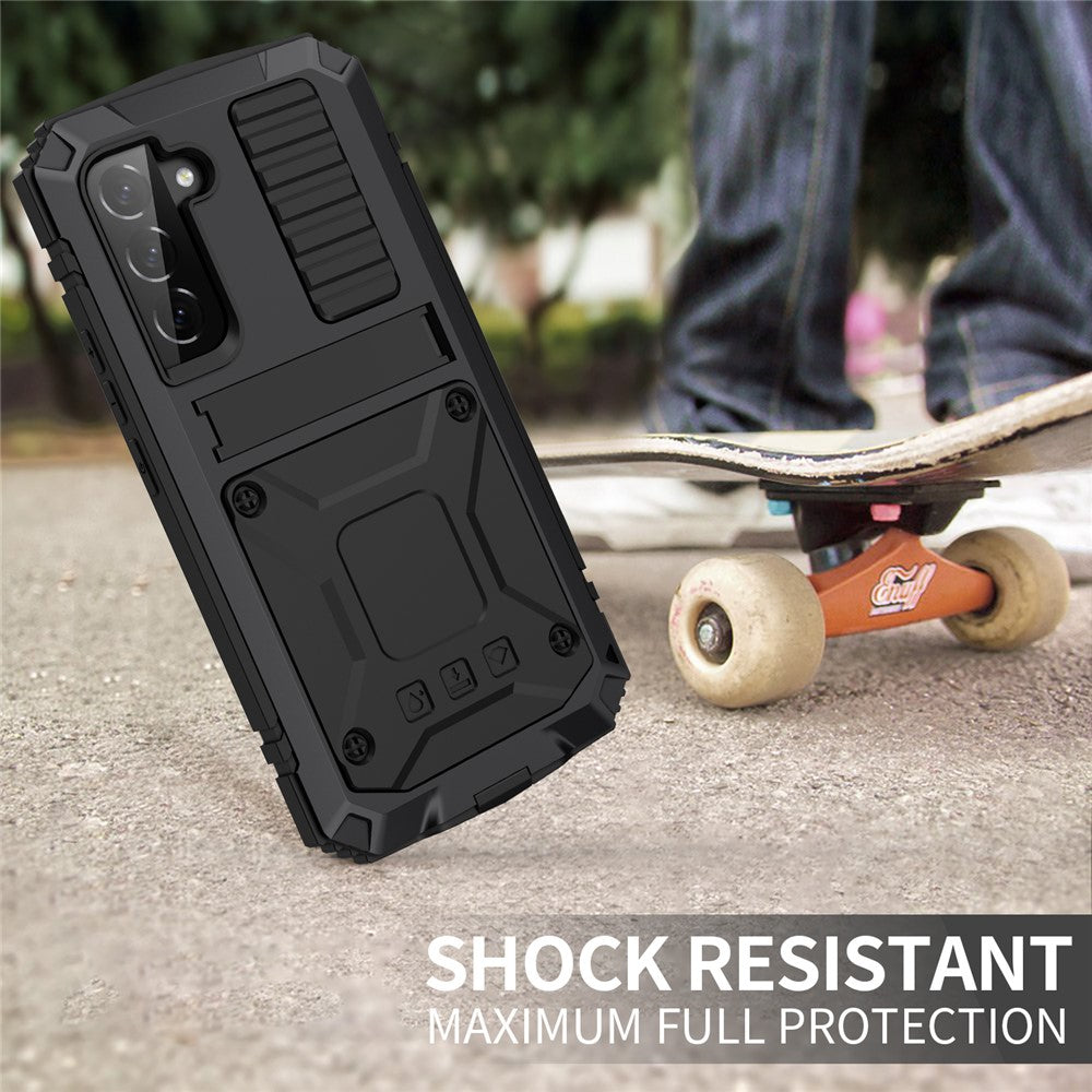 Galaxy S23 Plus Schutzhülle – Stoßfest, staubdicht, mit gehärtetem Glas & Ständer