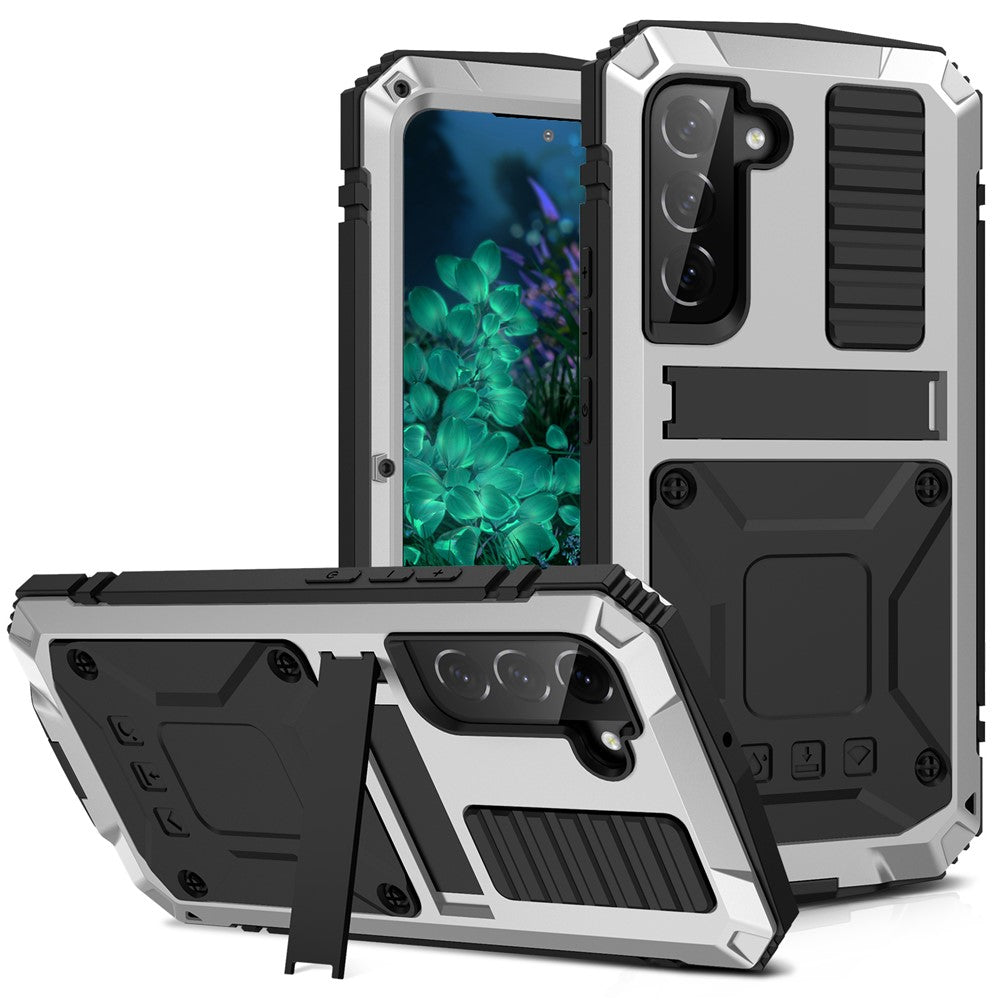 Galaxy S23 Plus Schutzhülle – Stoßfest, staubdicht, mit gehärtetem Glas & Ständer