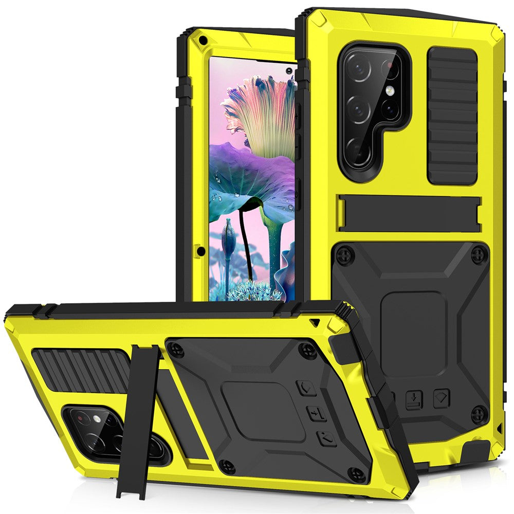 Galaxy S23 Ultra Schutzhülle – Stoßfest, staubdicht, mit gehärtetem Glas & Ständer