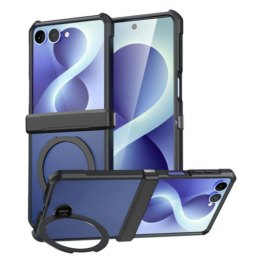 Galaxy Z Flip8 – Magnetische Handyhülle aus PC und TPU, mit Ständer, stoßfest