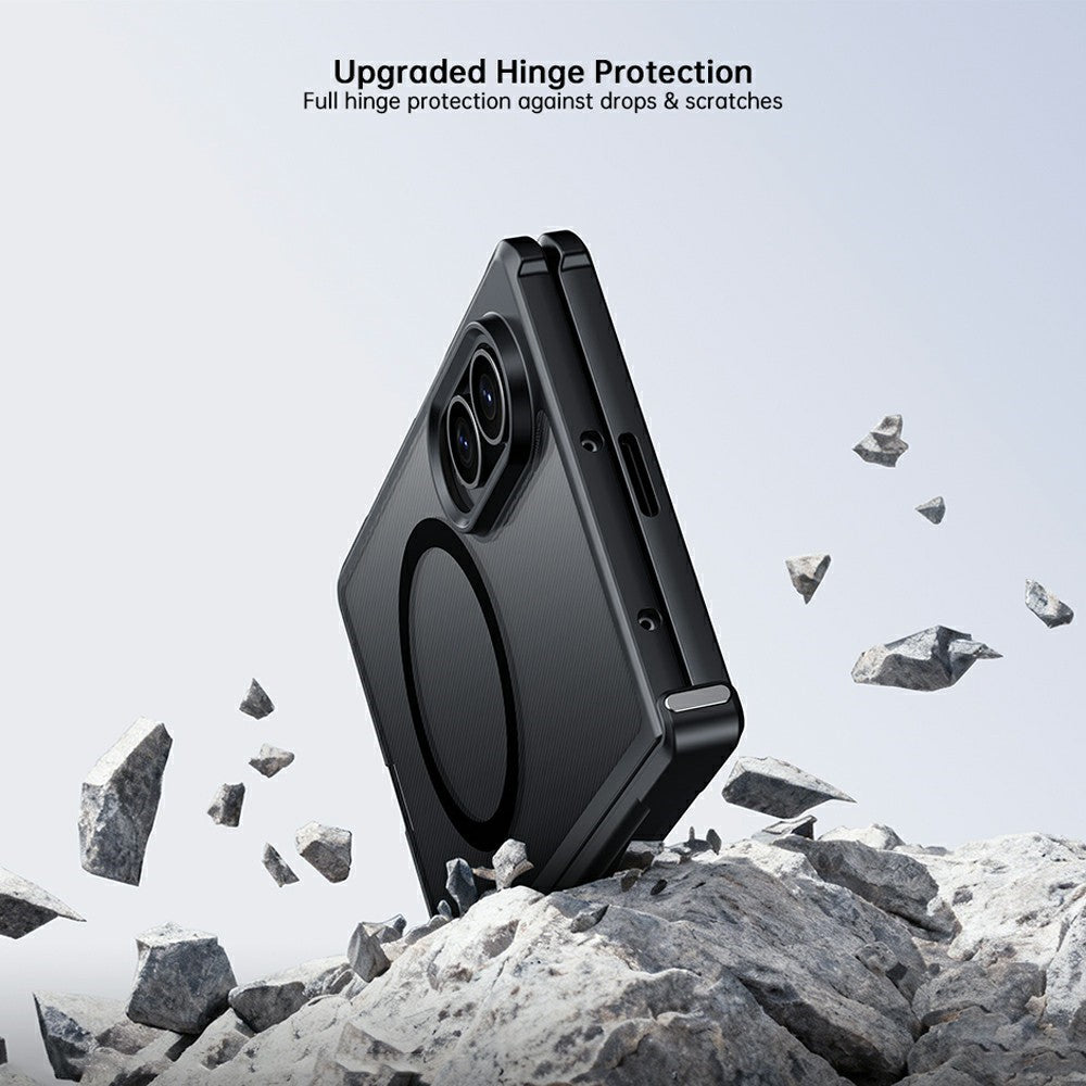 For Samsung Galaxy Z Fold8 Magnetic Case TPU + PC Folding Hinge Shockproof Phone Cover