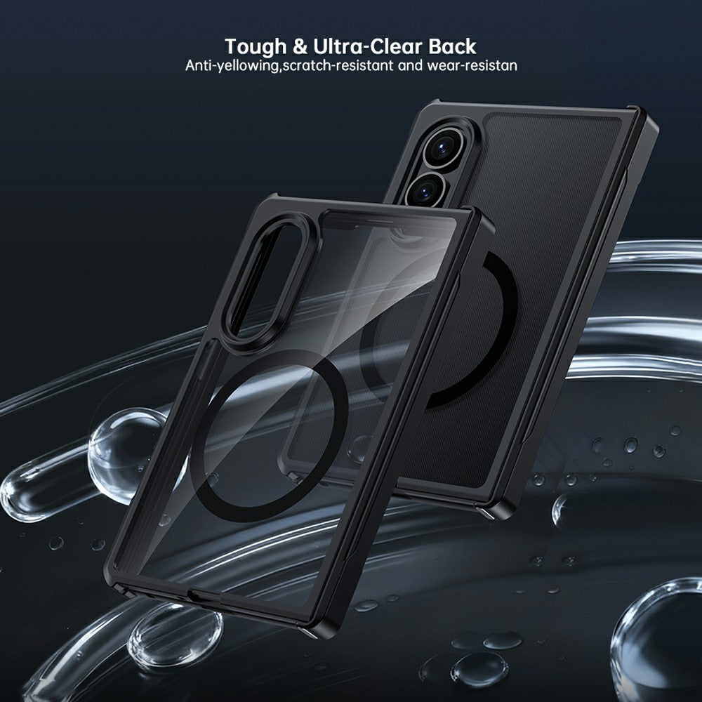 For Samsung Galaxy Z Fold8 Magnetic Case TPU + PC Folding Hinge Shockproof Phone Cover