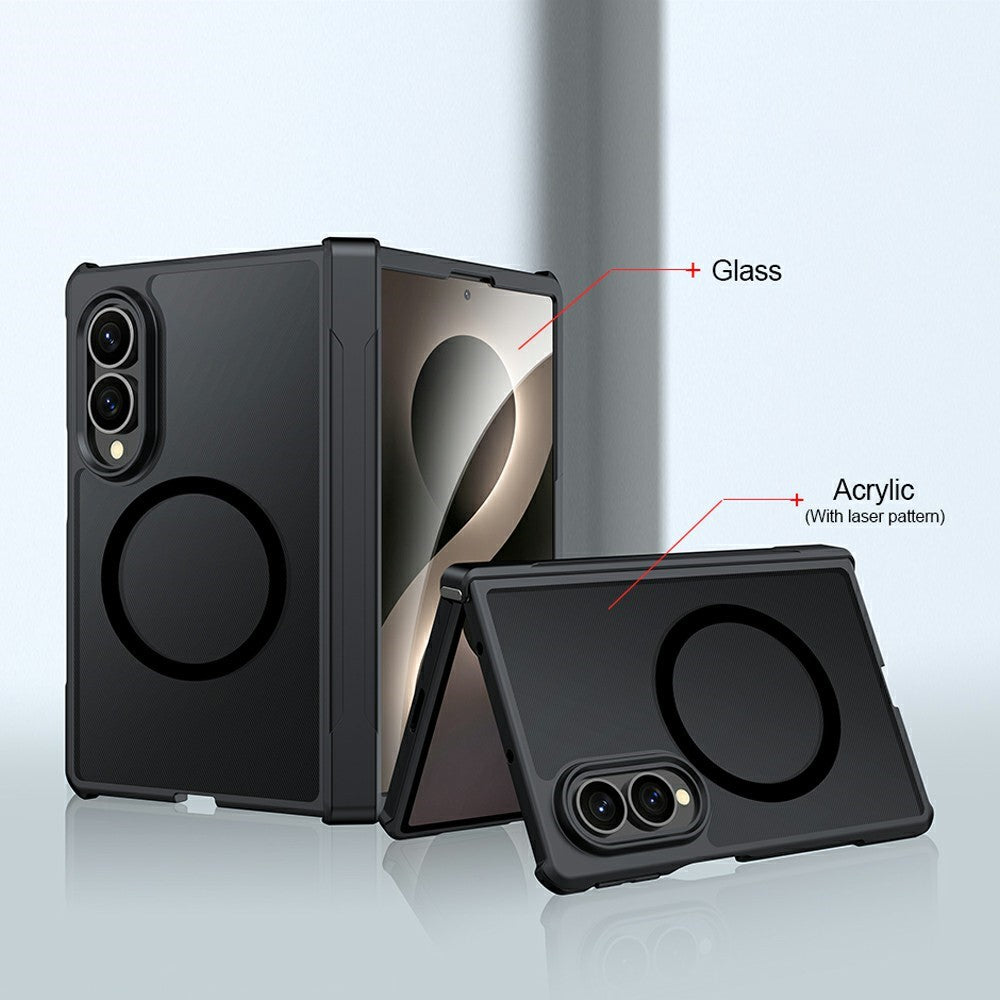 For Samsung Galaxy Z Fold8 Magnetic Case TPU + PC Folding Hinge Shockproof Phone Cover