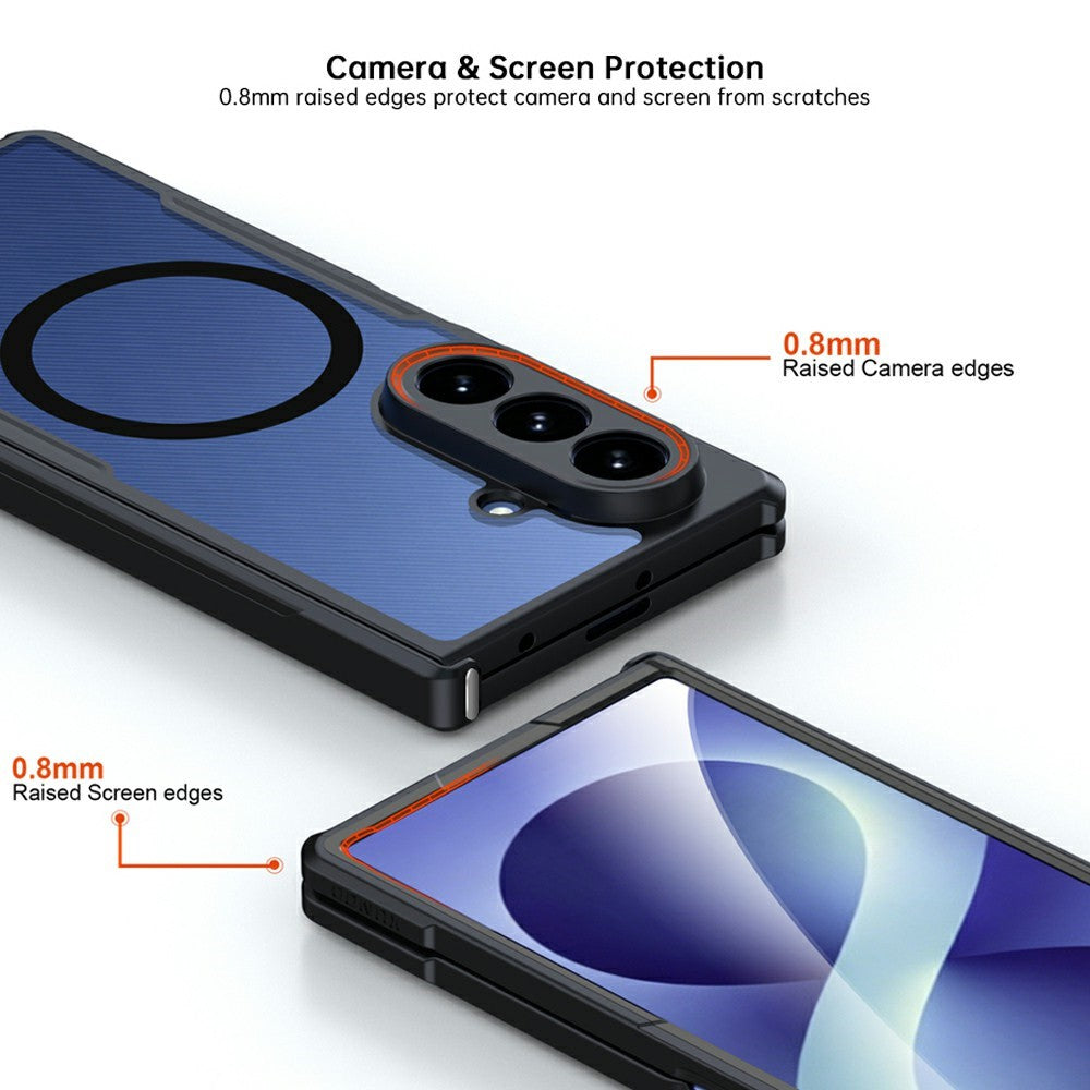 For Samsung Galaxy Z Fold8 Ultra Magnetic Case TPU + PC Folding Hinge Shockproof Phone Cover