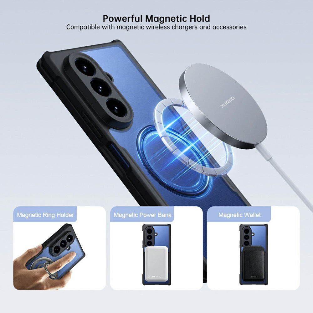 For Samsung Galaxy Z Fold8 Ultra Magnetic Case TPU + PC Folding Hinge Shockproof Phone Cover
