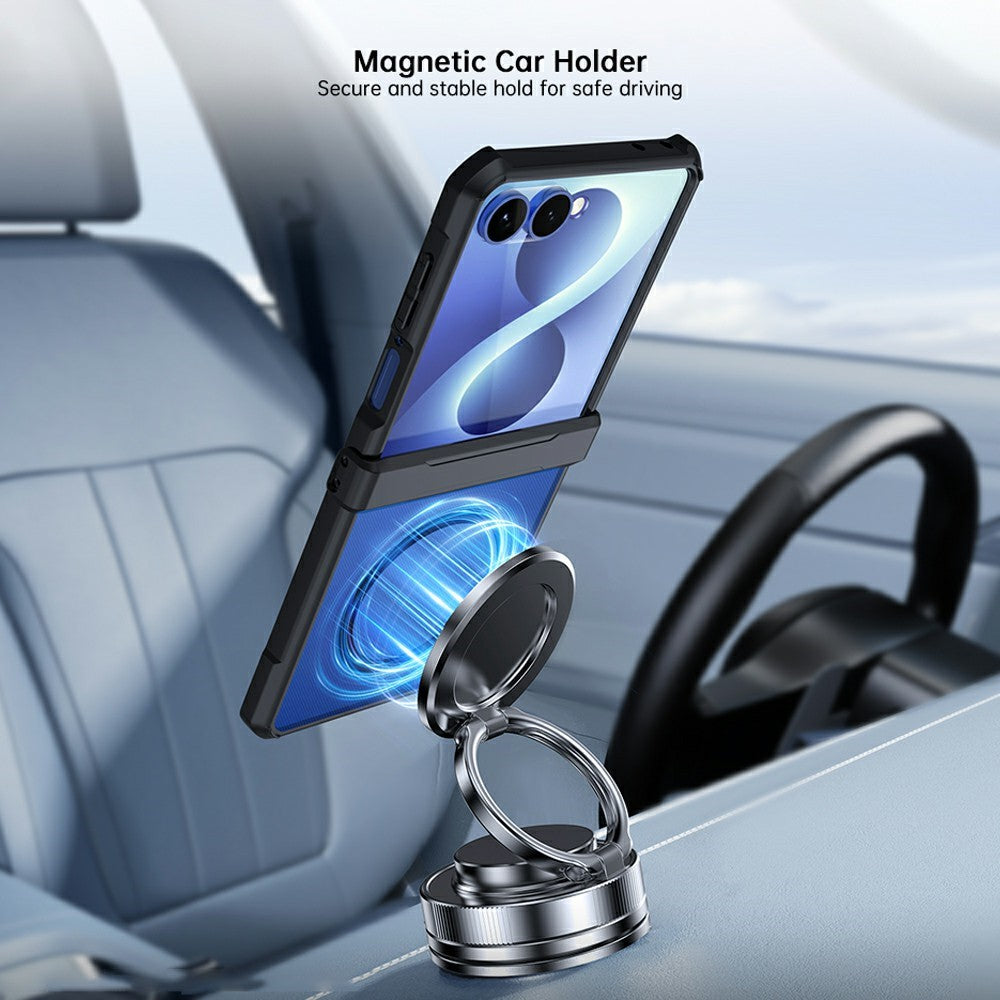 For Samsung Galaxy Z Flip8 Magnetic Case TPU + PC Folding Hinge Shockproof Phone Cover
