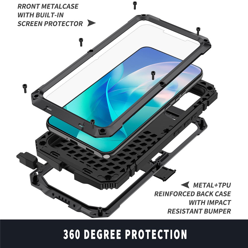 Galaxy S23 Schutzhülle – Stoßfest, staubdicht, mit gehärtetem Glas & Ständer