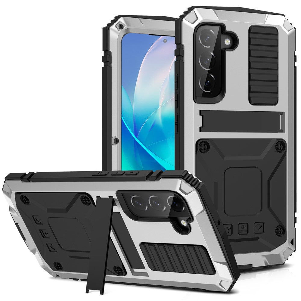 Galaxy S23 Schutzhülle – Stoßfest, staubdicht, mit gehärtetem Glas & Ständer