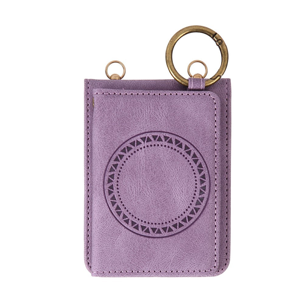 For Samsung Galaxy Z Flip8 Case Card Holder Ring Kickstand Leather + PC Phone Cover