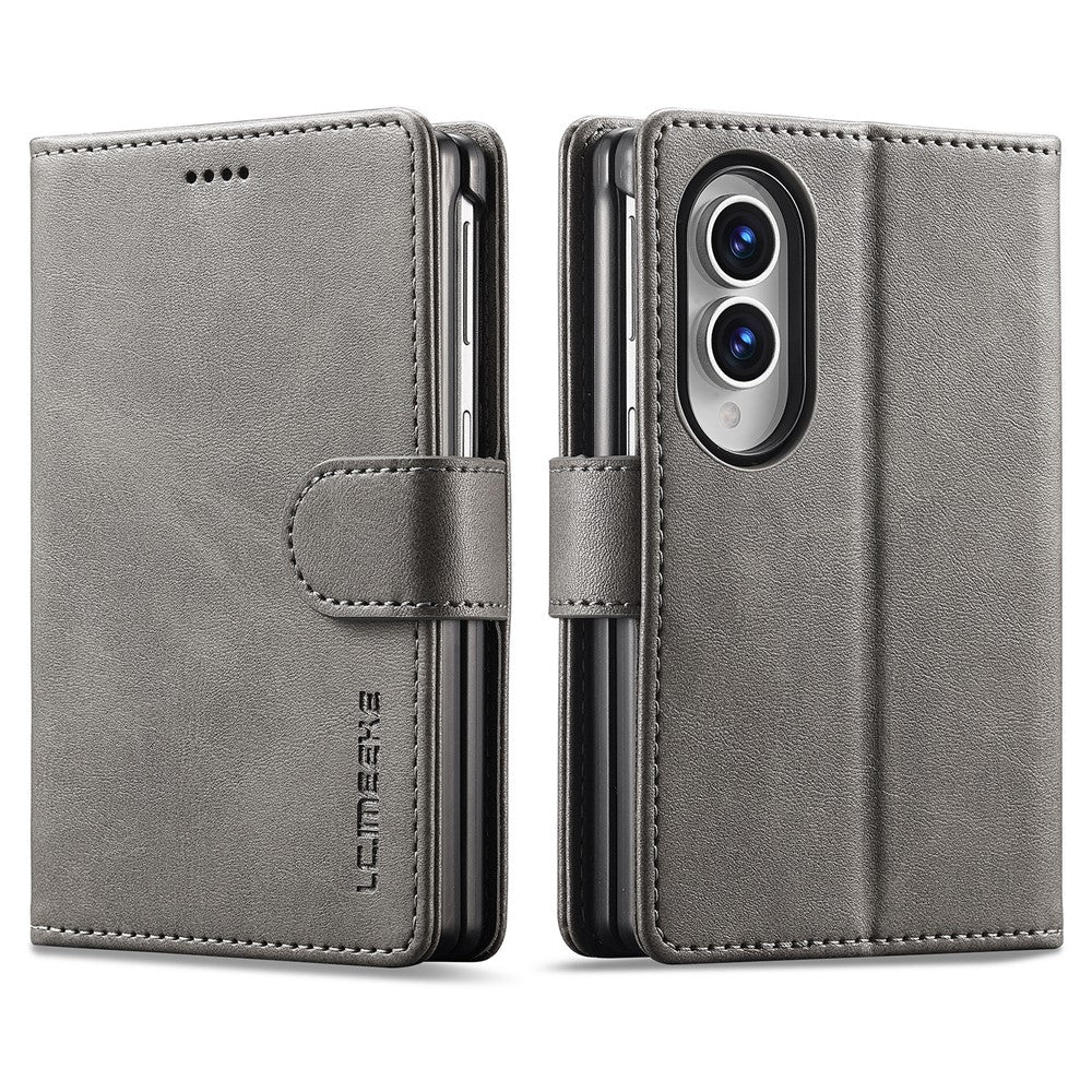 LC.IMEEKE for Samsung Galaxy Z Fold8 Case Wallet Calf Texture Leather Phone Cover