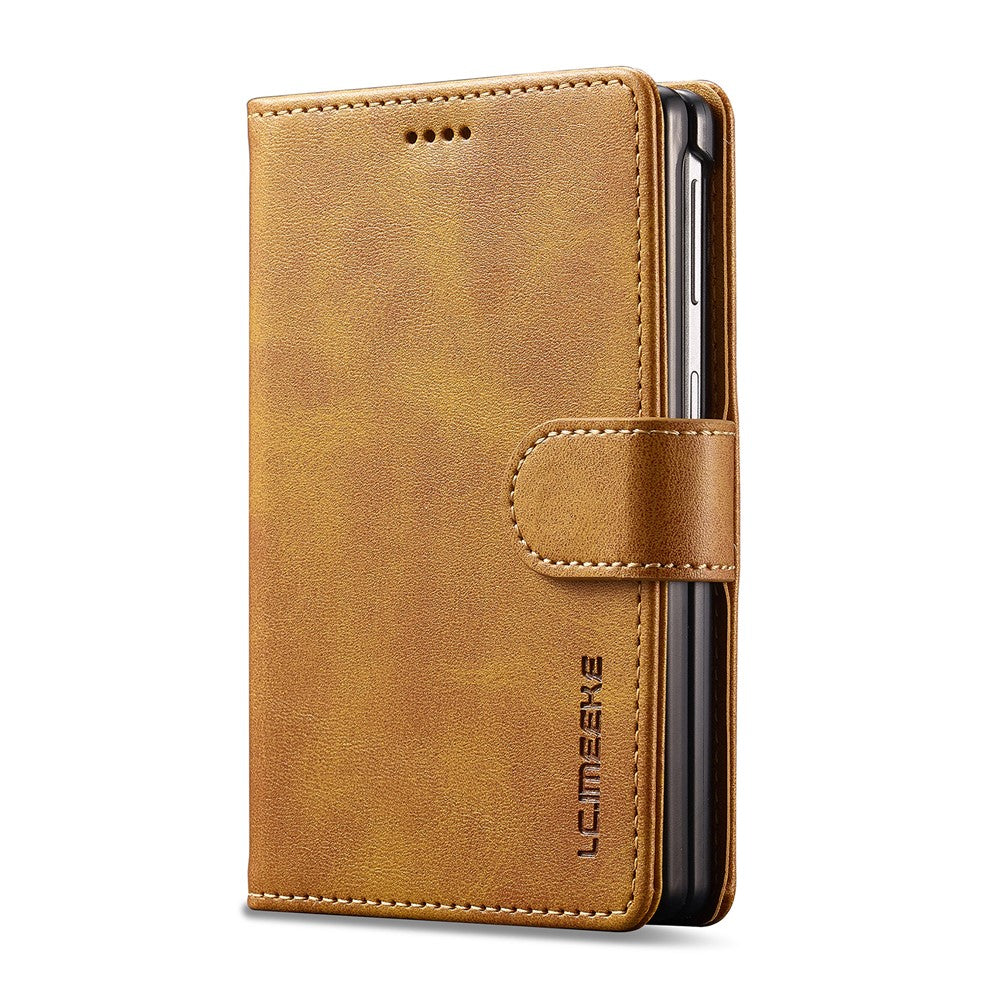 LC.IMEEKE for Samsung Galaxy Z Fold8 Case Wallet Calf Texture Leather Phone Cover