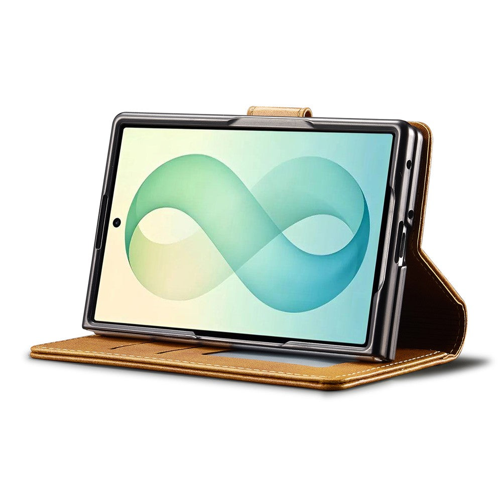 LC.IMEEKE for Samsung Galaxy Z Fold8 Case Wallet Calf Texture Leather Phone Cover