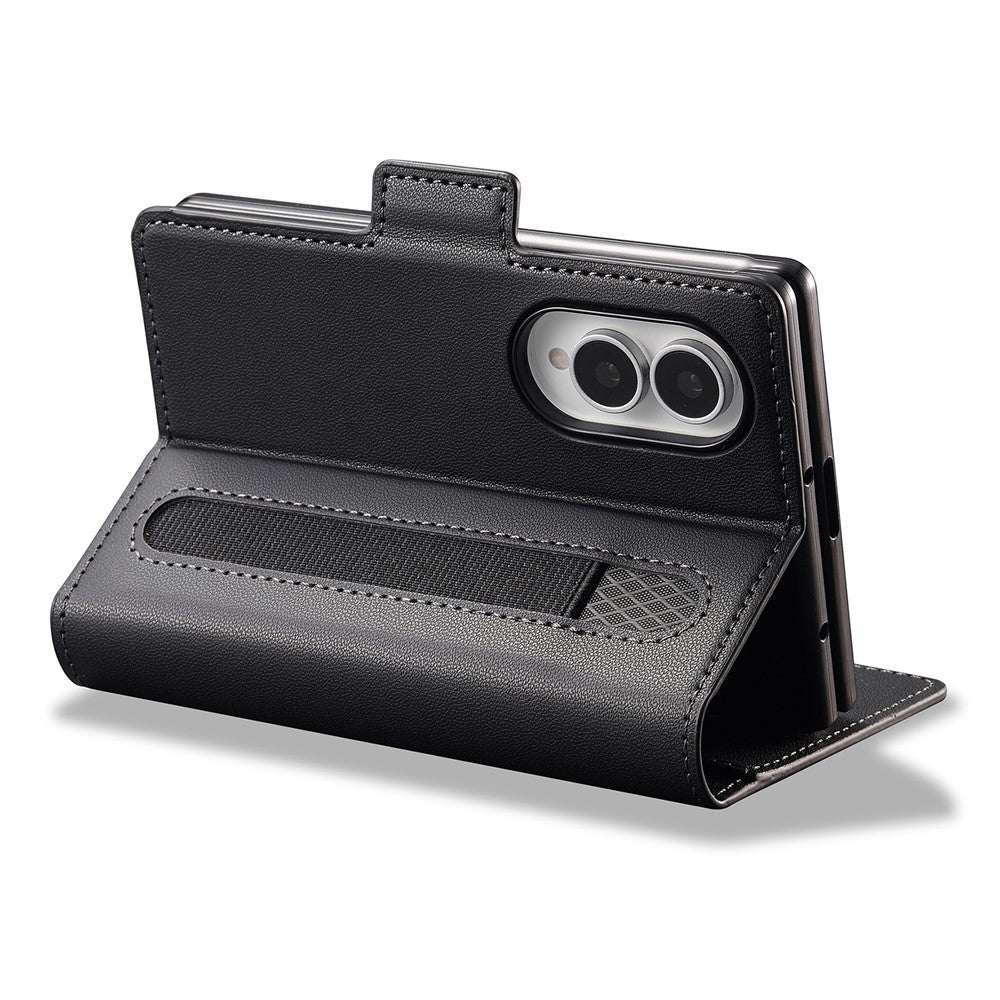 LC.IMEEKE L1 Series for Samsung Galaxy Z Fold8 Case PU Leather Wallet Stand Protective Phone Cover