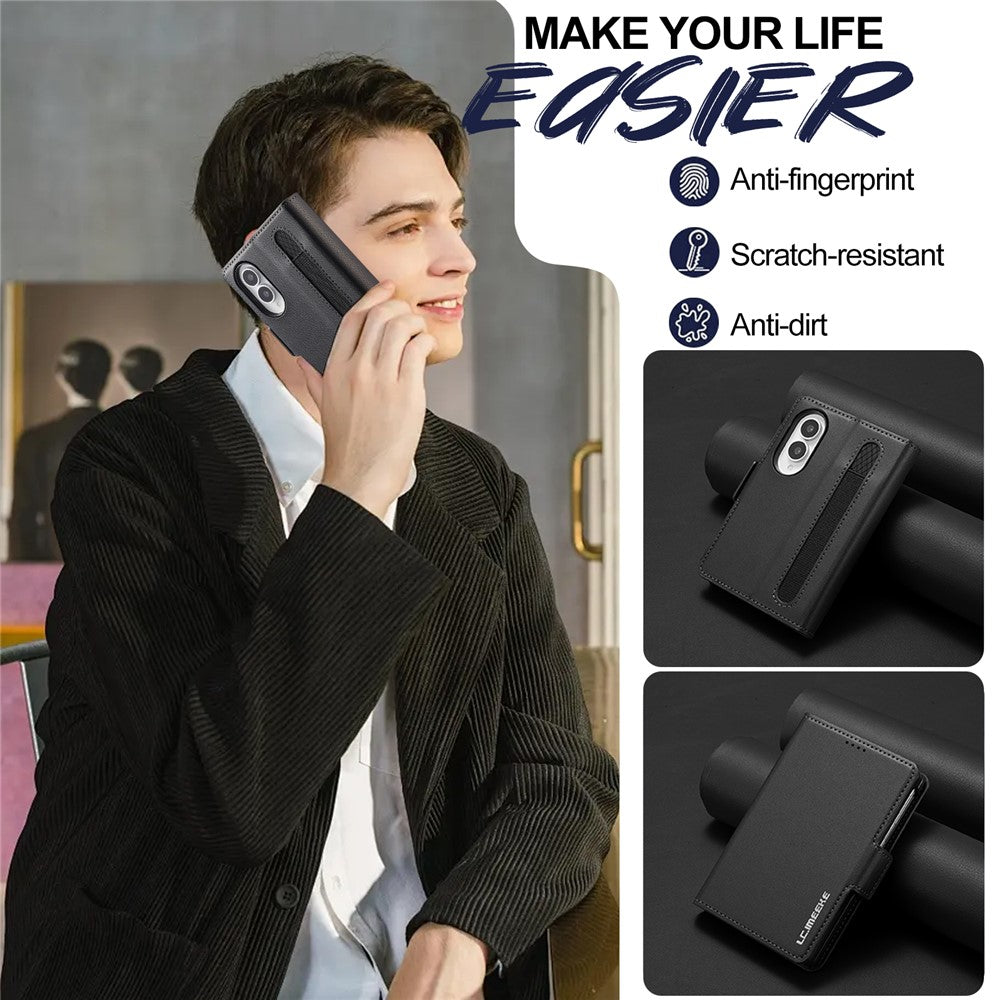 LC.IMEEKE L1 Series for Samsung Galaxy Z Fold8 Case PU Leather Wallet Stand Protective Phone Cover