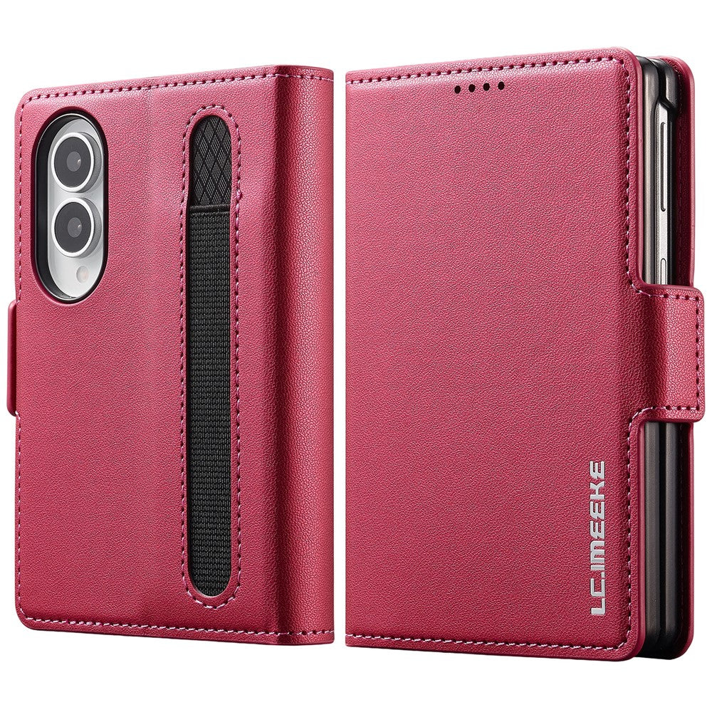 LC.IMEEKE L1 Series for Samsung Galaxy Z Fold8 Case PU Leather Wallet Stand Protective Phone Cover