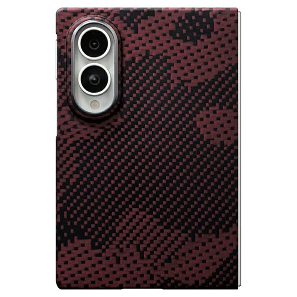 For Samsung Galaxy Z Fold8 Magnetic Case Camouflage Pattern Aramid Fiber Phone Cover with Metal Lens Frame